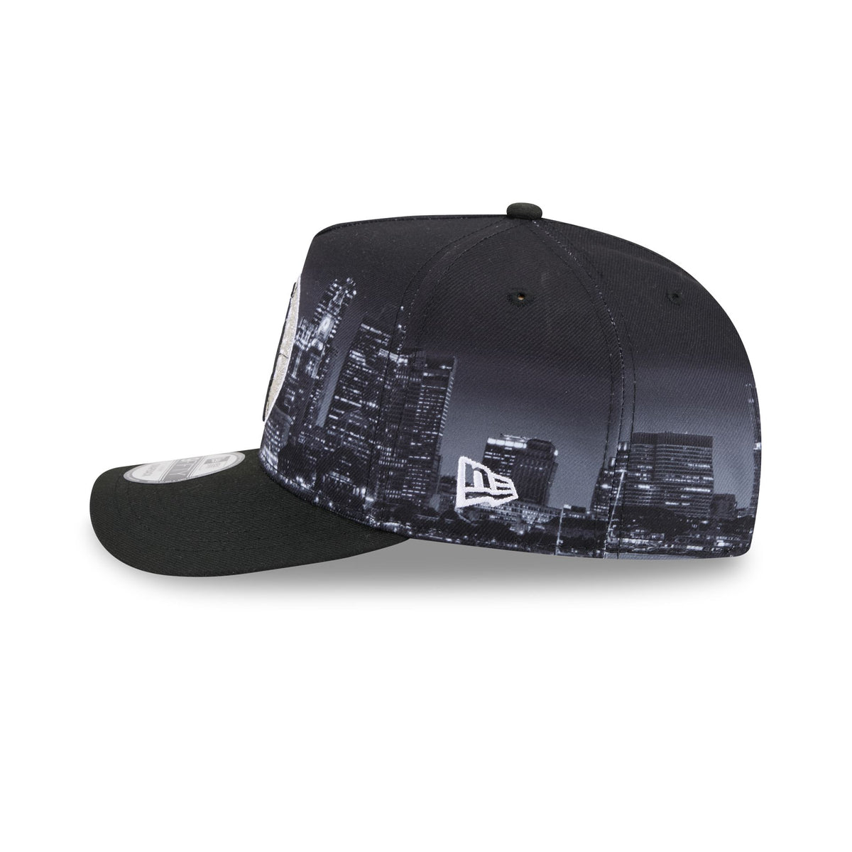 Boston Celtics Hardwood Classics Midnight Cityscape 9FIFTY A-Frame Snapback Hat