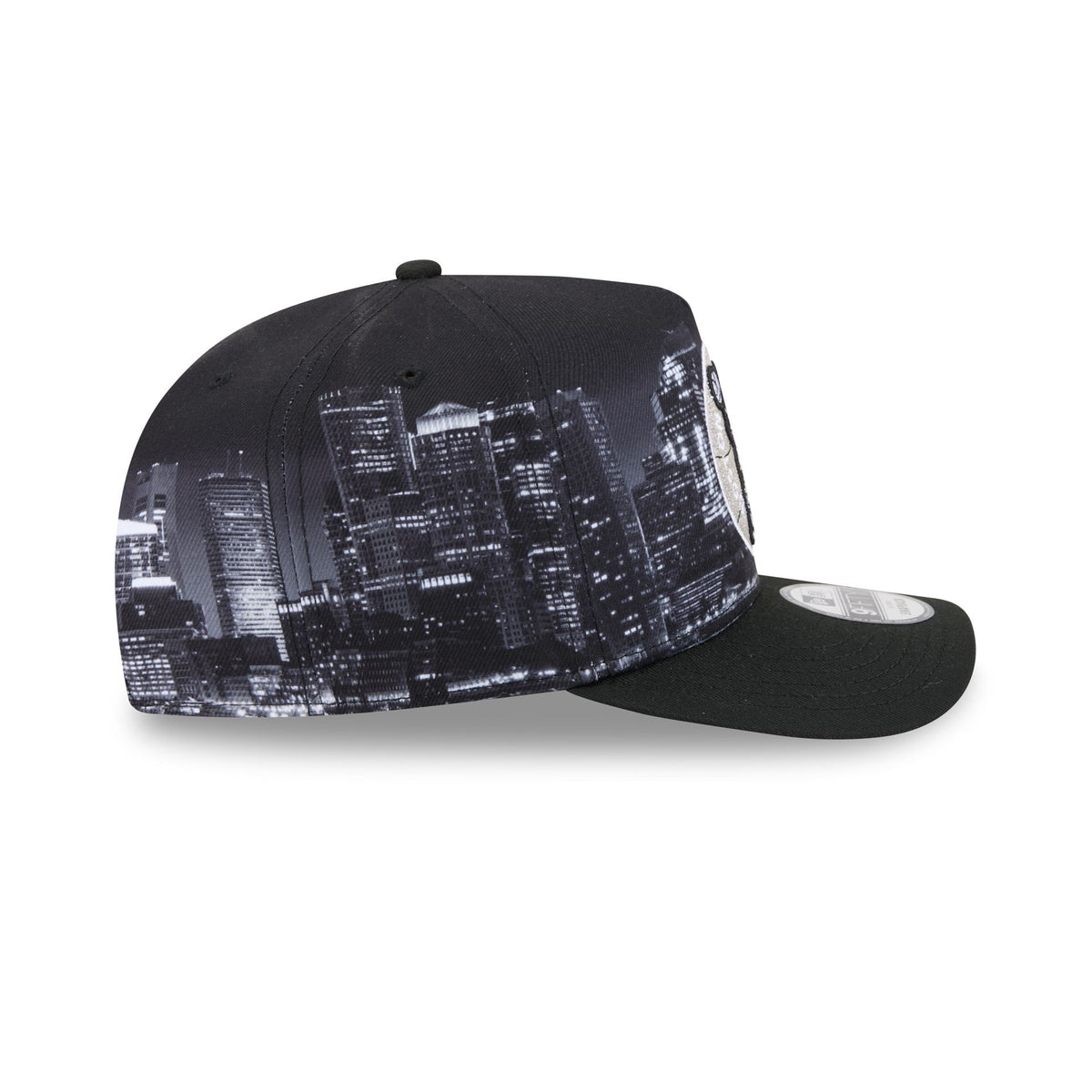 Boston Celtics Hardwood Classics Midnight Cityscape 9FIFTY A-Frame Snapback Hat