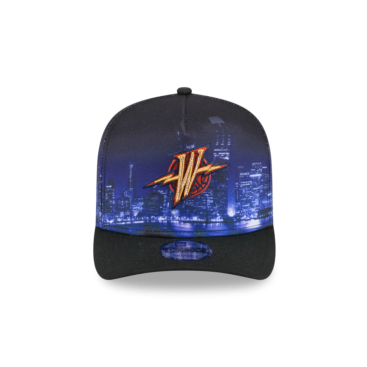 Golden State Warriors Hardwood Classics Cityscape 9FIFTY A-Frame Snapback Hat