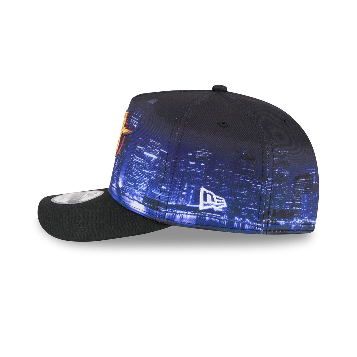 Golden State Warriors Hardwood Classics Cityscape 9FIFTY A-Frame Snapback Hat