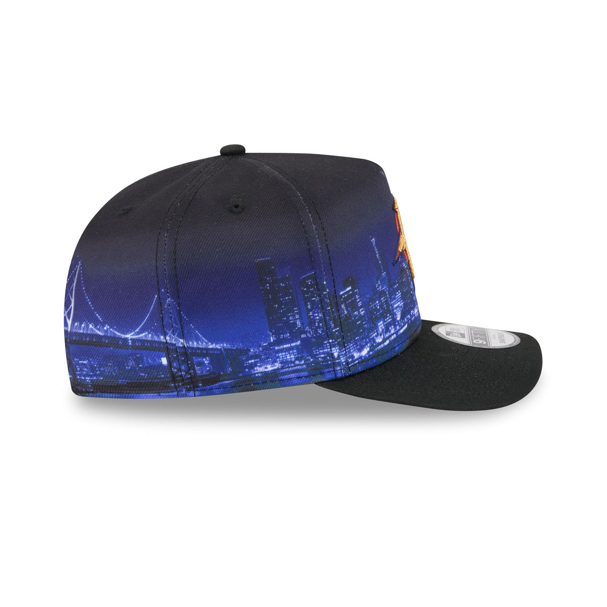 Golden State Warriors Hardwood Classics Cityscape 9FIFTY A-Frame Snapback Hat