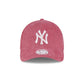 New York Yankees Chunky Cord Pink Women's 9FORTY M-Crown Adjustable Hat