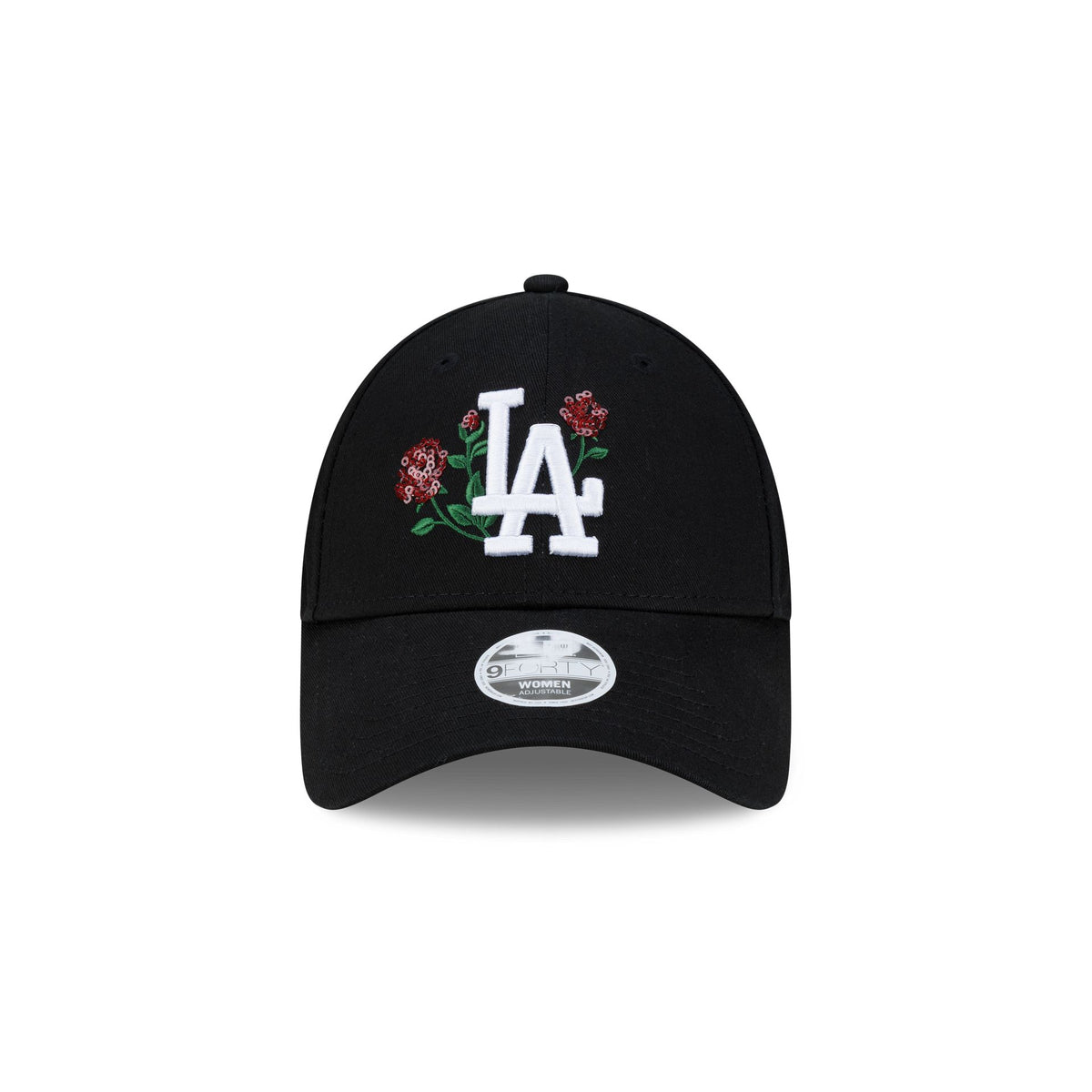 Los Angeles Dodgers Black Rose Sequin Women's 9FORTY Snapback Hat – New ...