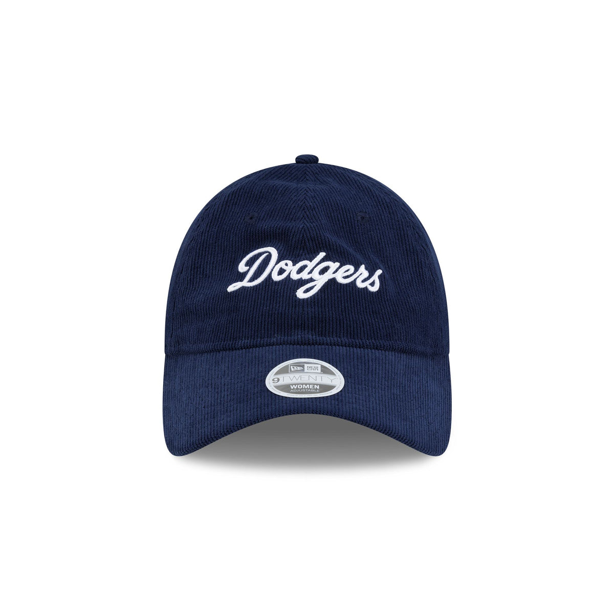 Los Angeles Dodgers Navy Corduroy Script Women's 9TWENTY Adjustable Hat