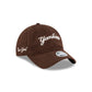 New York Yankees Chestnut Corduroy Script Women's 9TWENTY Adjustable Hat