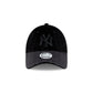 New York Yankees Black Velour Women's 9FORTY Adjustable Hat