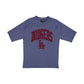 Los Angeles Dodgers Bold Wordmark Indigo Oversized T-Shirt