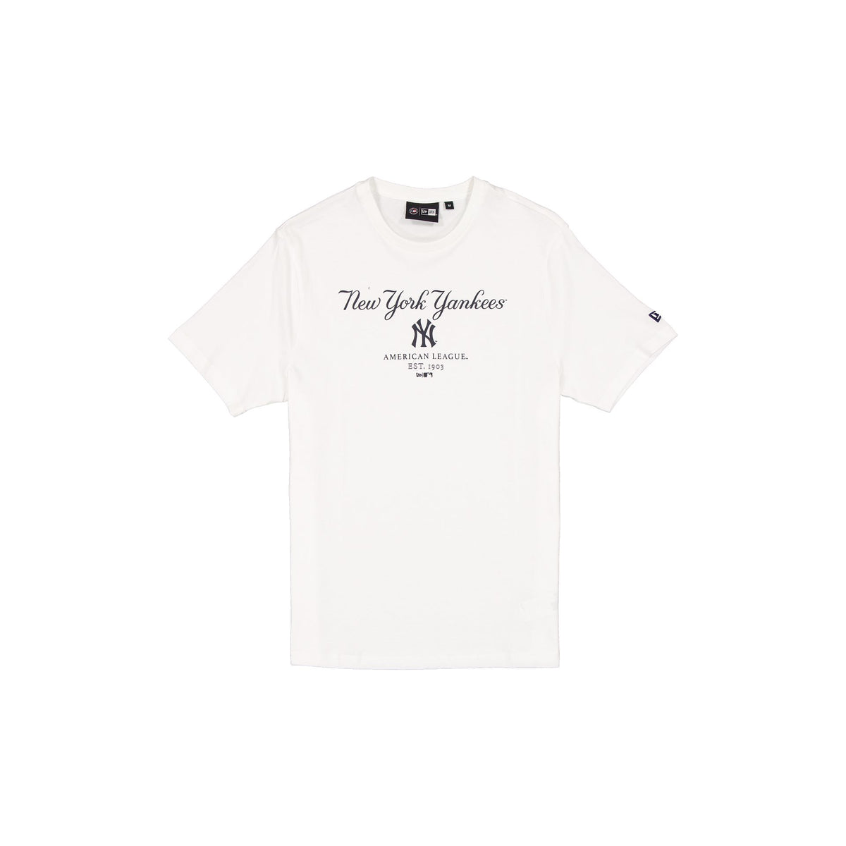 New York Yankees Script White T-Shirt