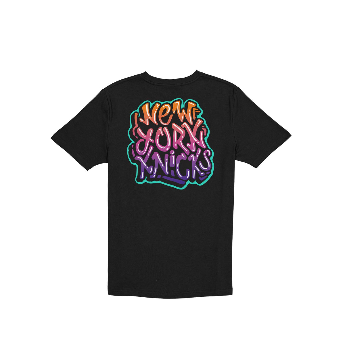 New York Knicks Graffiti Black T-Shirt