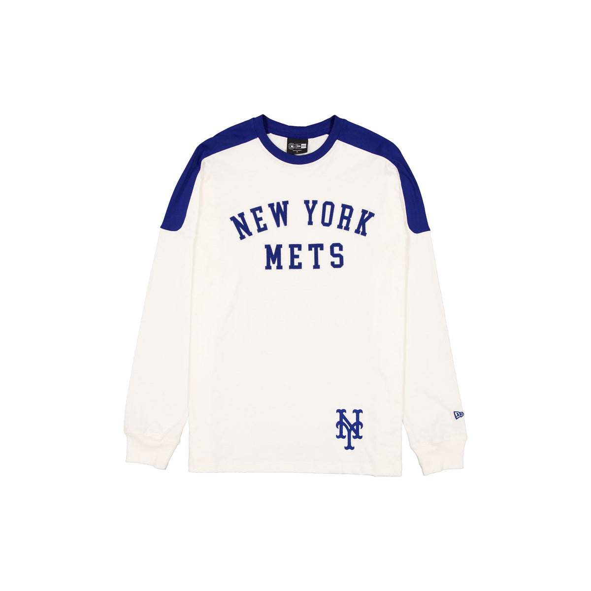 New York Mets Sport Classics Stone Oversized Long Sleeve T-Shirt