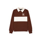 New York Yankees Neutrals Chestnut Rugby Long-Sleeve T-Shirt