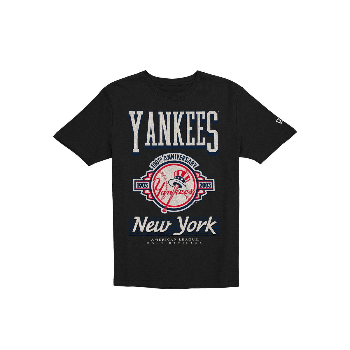 New York Yankees Sport Classics Black Oversized T-Shirt