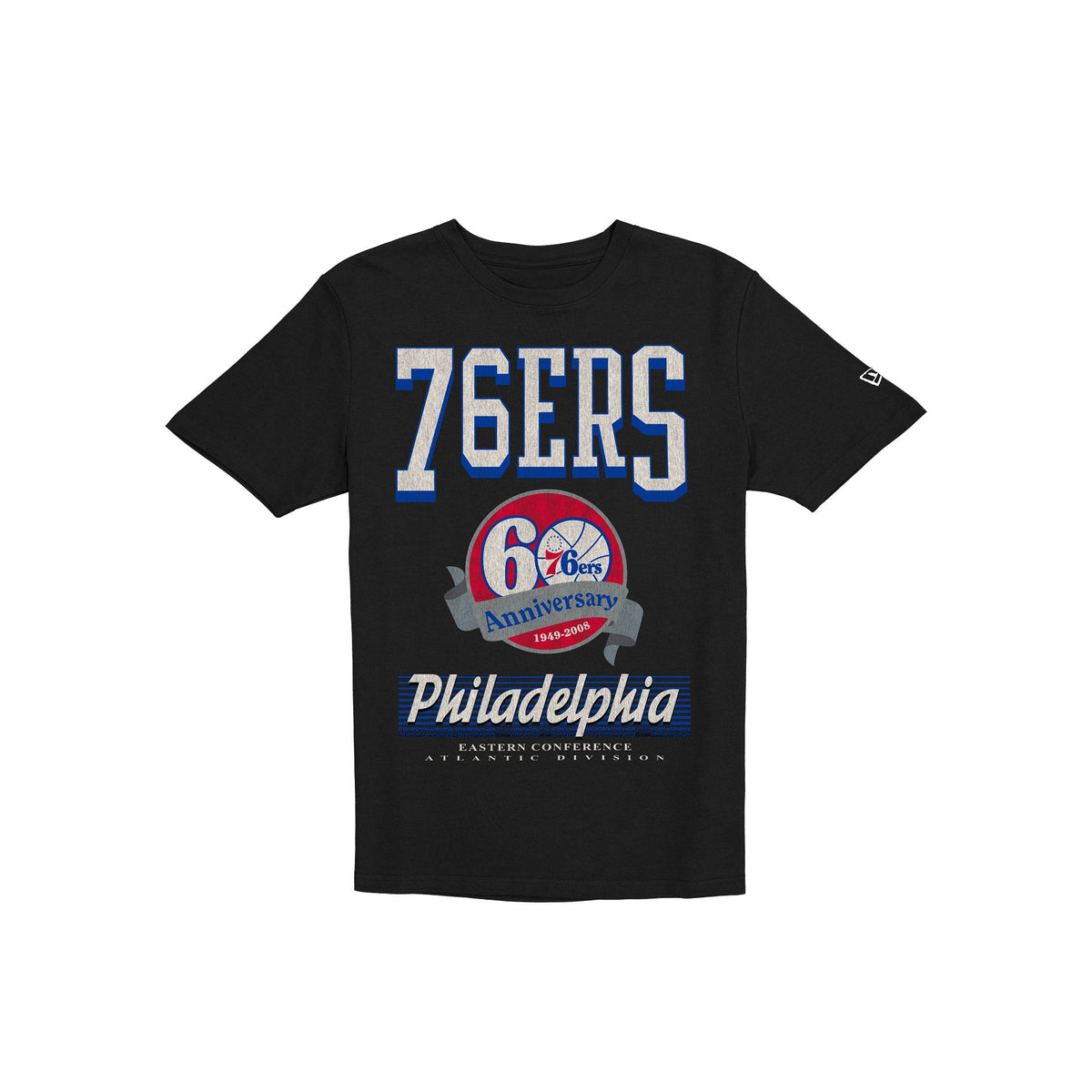 Philadelphia 76ers Sport Classics Black Oversized T-Shirt