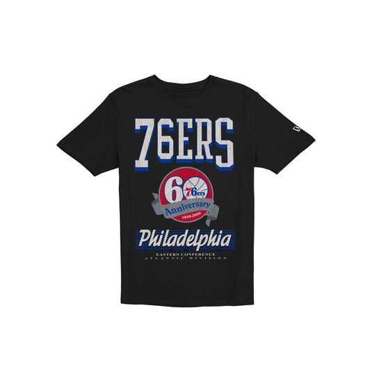 Philadelphia 76ers Sport Classics Black Oversized T-Shirt