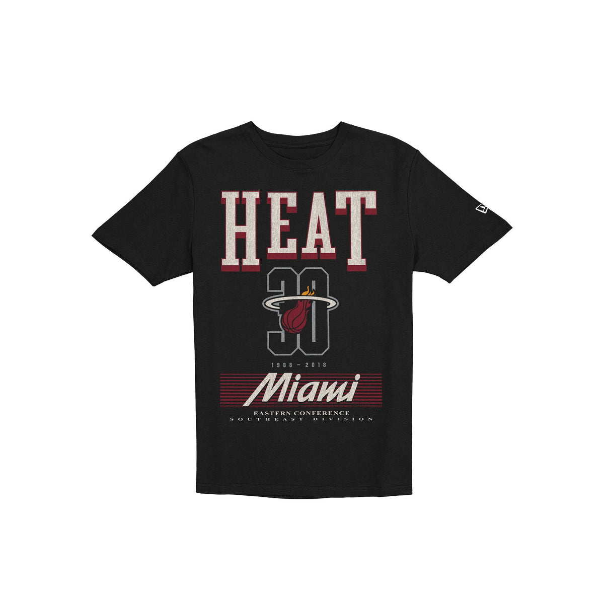 Miami Heat Sport Classics Black Oversized T-Shirt