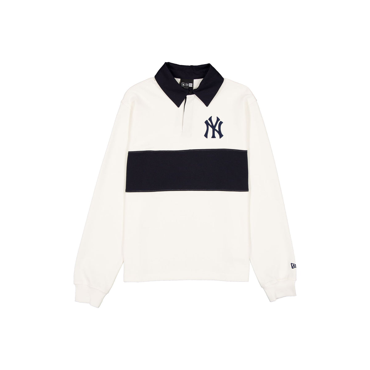 New York Yankees Neutrals Stone Rugby Long-Sleeve T-Shirt