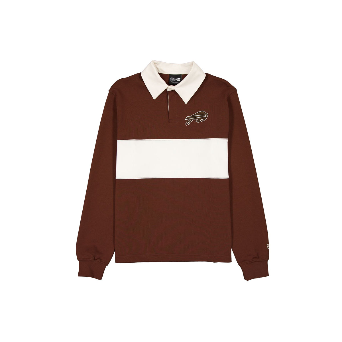 Buffalo Bills Neutrals Chestnut Rugby Long-Sleeve T-Shirt