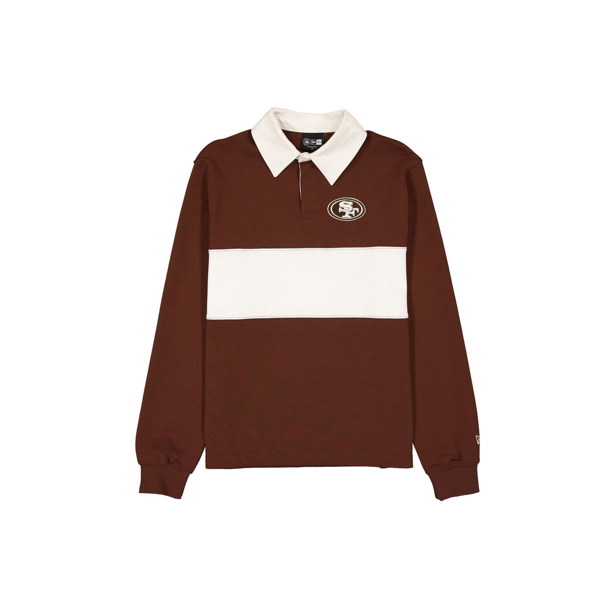 San Francisco 49ers Neutrals Chestnut Rugby Long-Sleeve T-Shirt