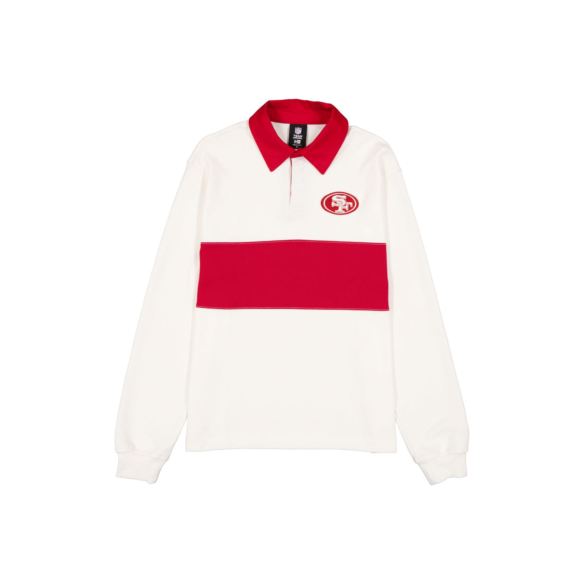 San Francisco 49ers Neutrals Stone Rugby Long-Sleeve T-Shirt