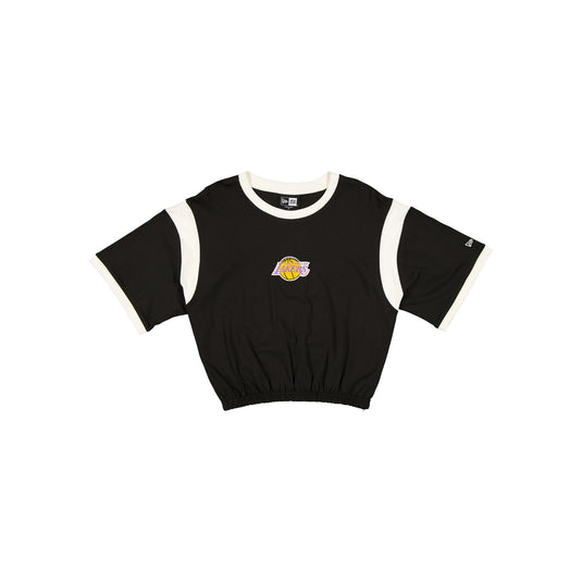 Los Angeles Lakers Sport Classics Bubble Hem Women's Cropped T-Shirt