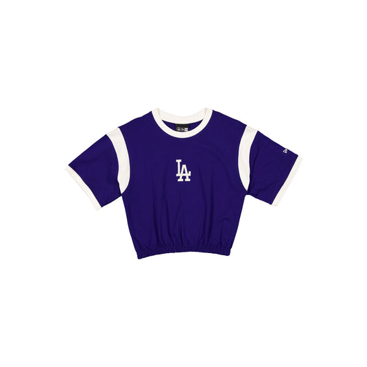 Los Angeles Dodgers Sport Classics Bubble Hem Women's Cropped T-Shirt