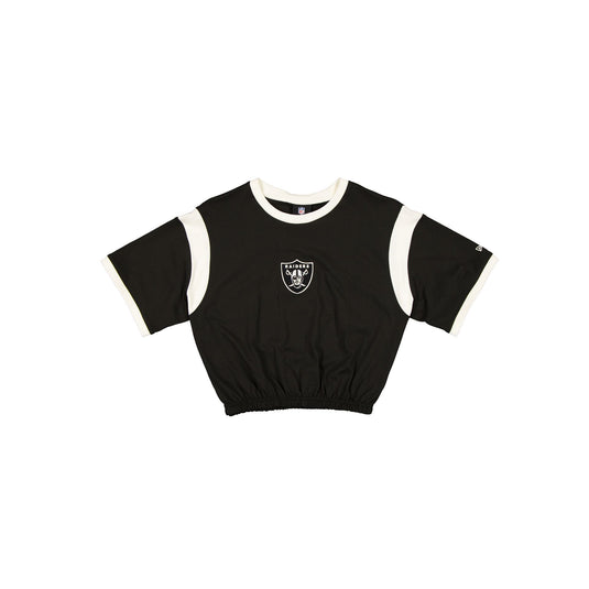 Las Vegas Raiders Sport Classics Bubble Hem Women's Cropped T-Shirt