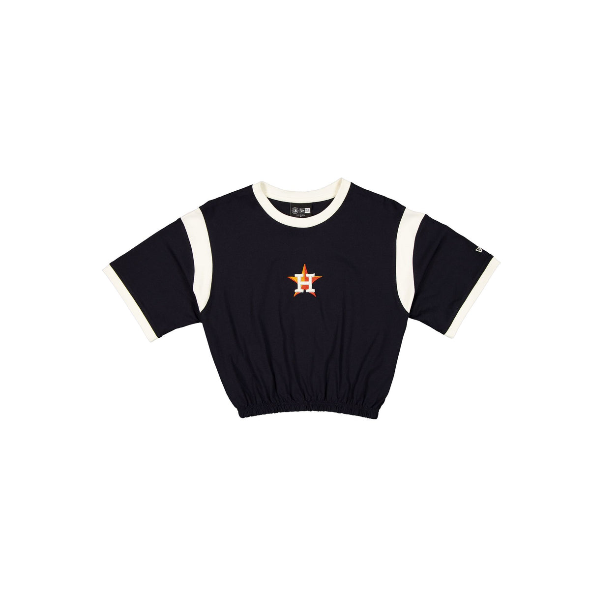Houston Astros Sport Classics Bubble Hem Women's Cropped T-Shirt