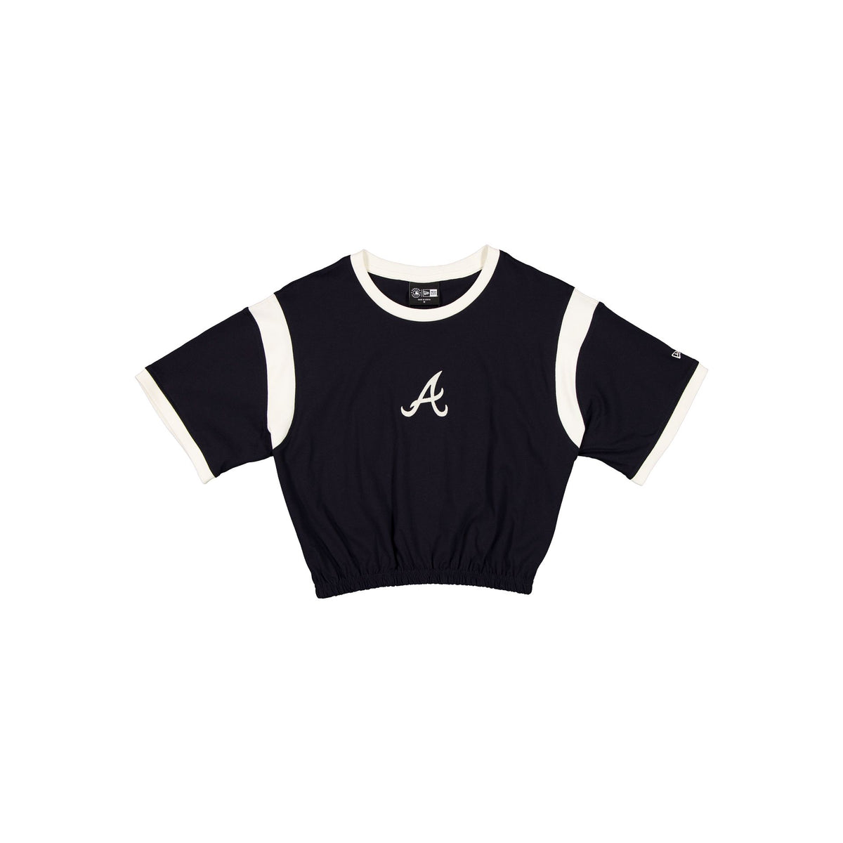 Atlanta Braves Sport Classics Bubble Hem Women's Cropped T-Shirt