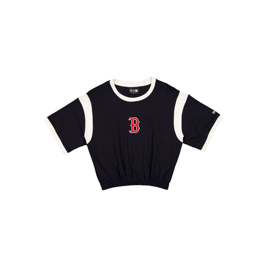 Boston Red Sox Sport Classics Bubble Hem Women's Cropped T-Shirt
