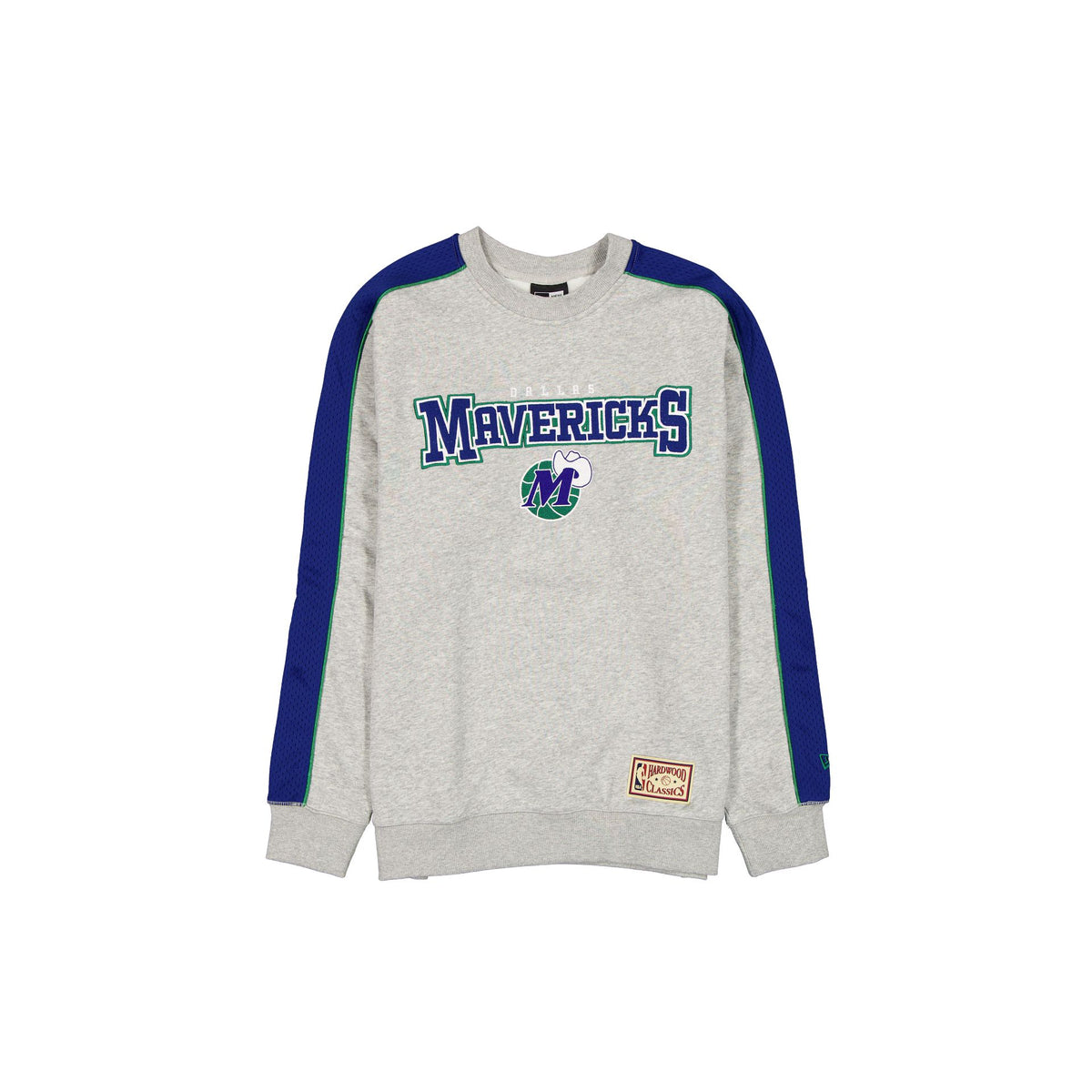 Dallas Mavericks Hardwood Classics Heather Gray Crewneck