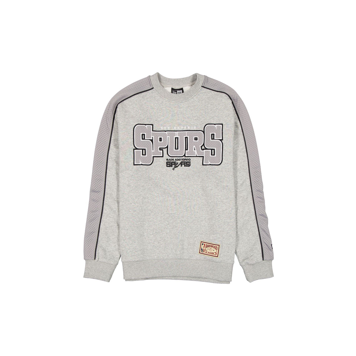 San Antonio Spurs Hardwood Classics Heather Gray Crewneck