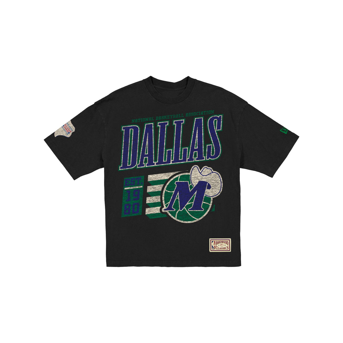 Dallas Mavericks Hardwood Classics Black T-Shirt