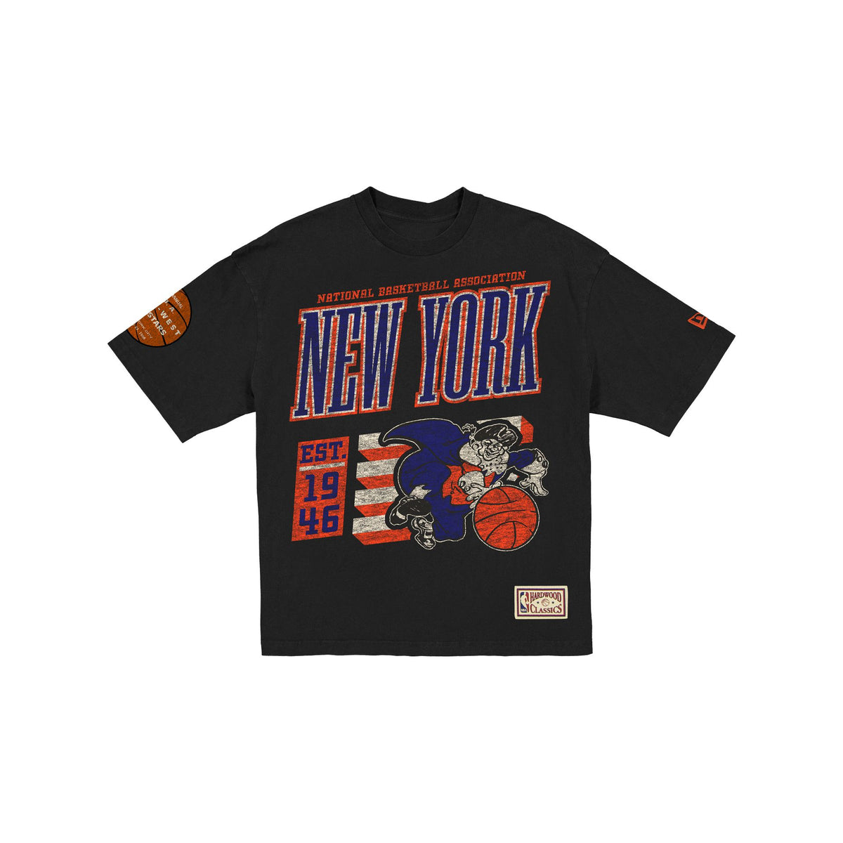 New York Knicks Hardwood Classics Black T-Shirt