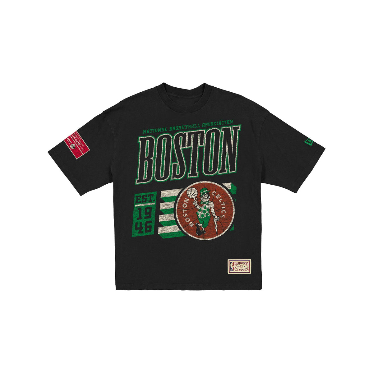 Boston Celtics Hardwood Classics Black T-Shirt