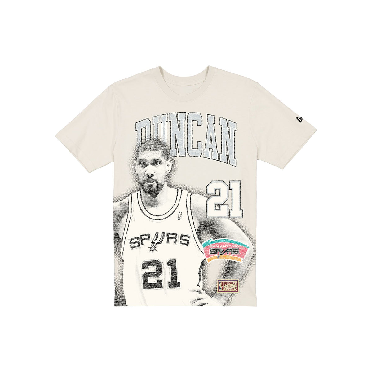 San Antonio Spurs Hardwood Classics Tim Duncan T-Shirt