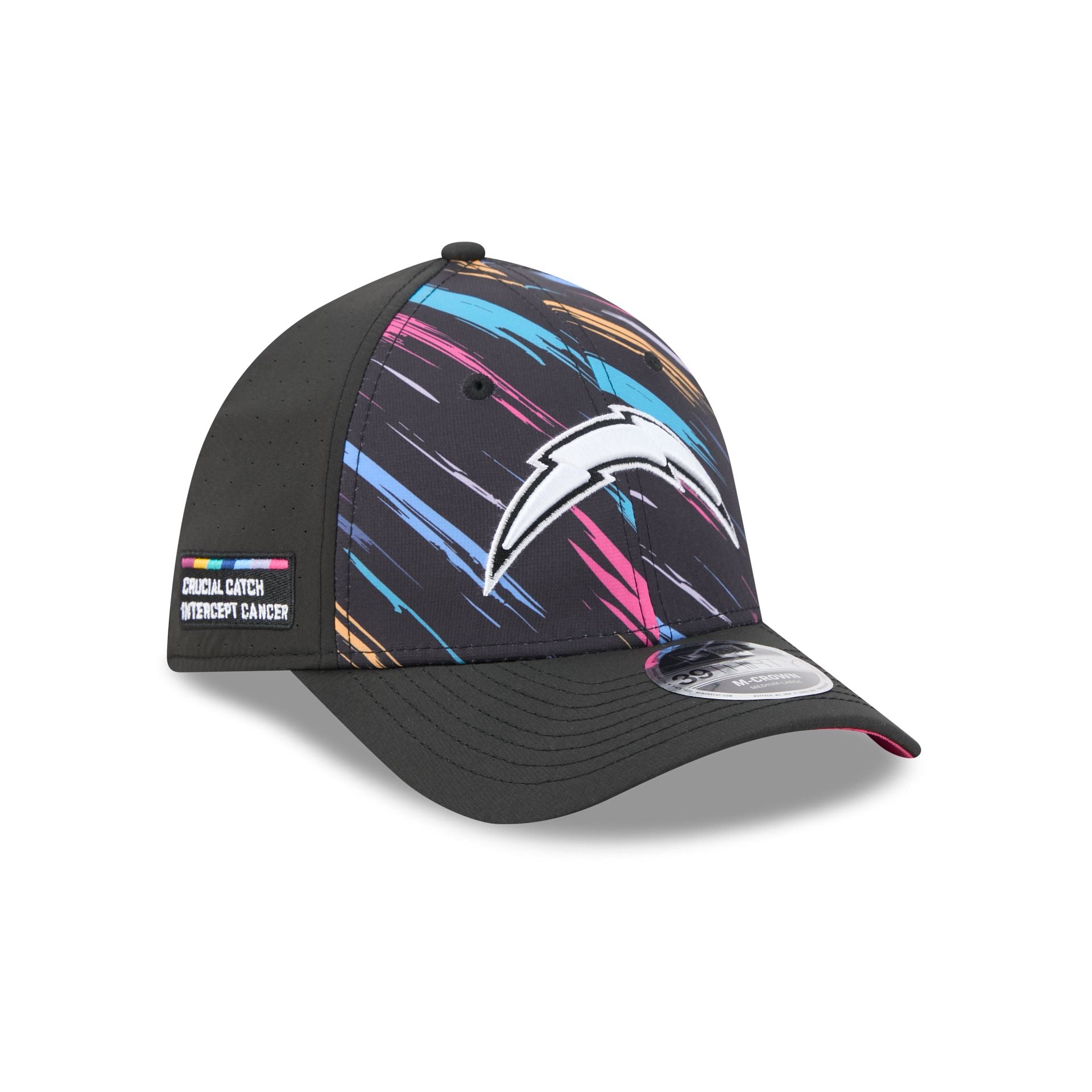 Los Angeles Chargers 2026 Crucial Catch 39THIRTY M-Crown Stretch Fit Hat