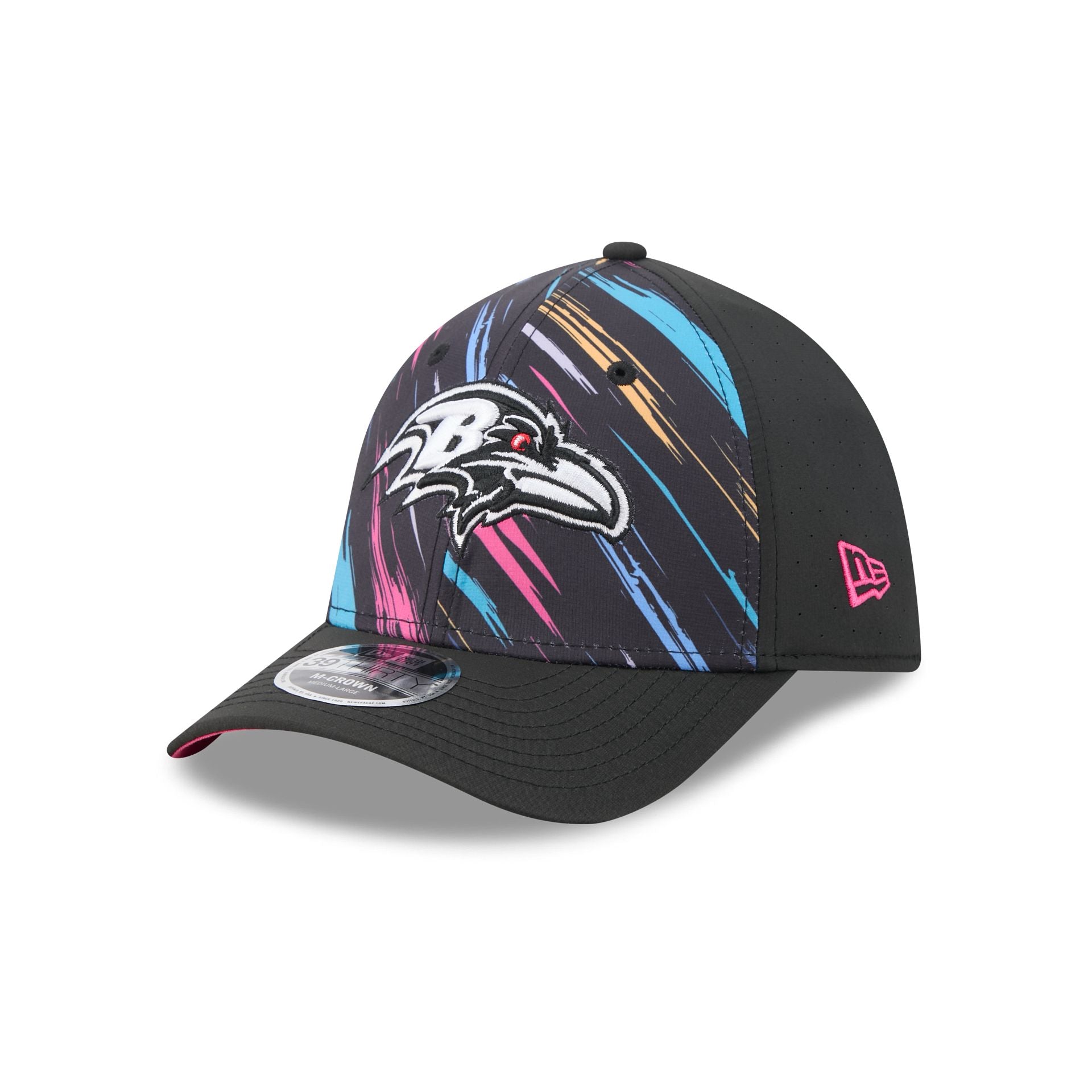 Baltimore Ravens 2026 Crucial Catch 39THIRTY M-Crown Stretch Fit Hat