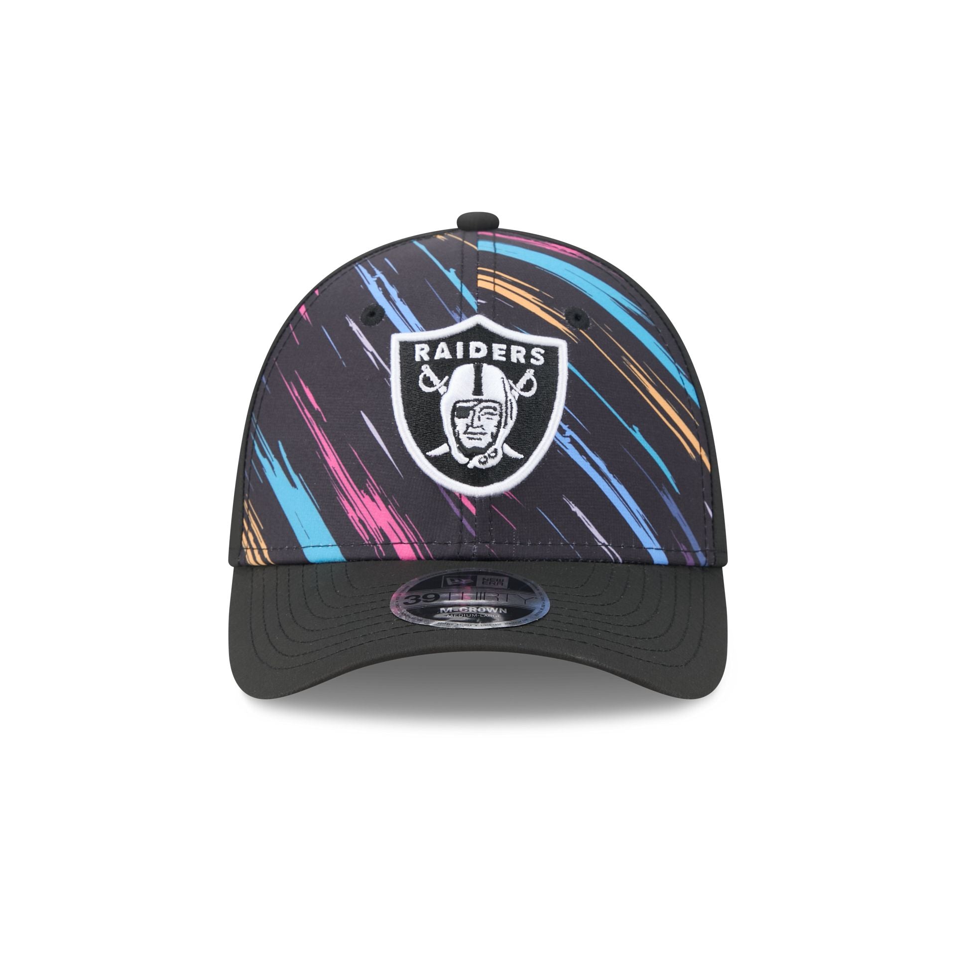 Las Vegas Raiders 2026 Crucial Catch 39THIRTY M-Crown Stretch Fit Hat