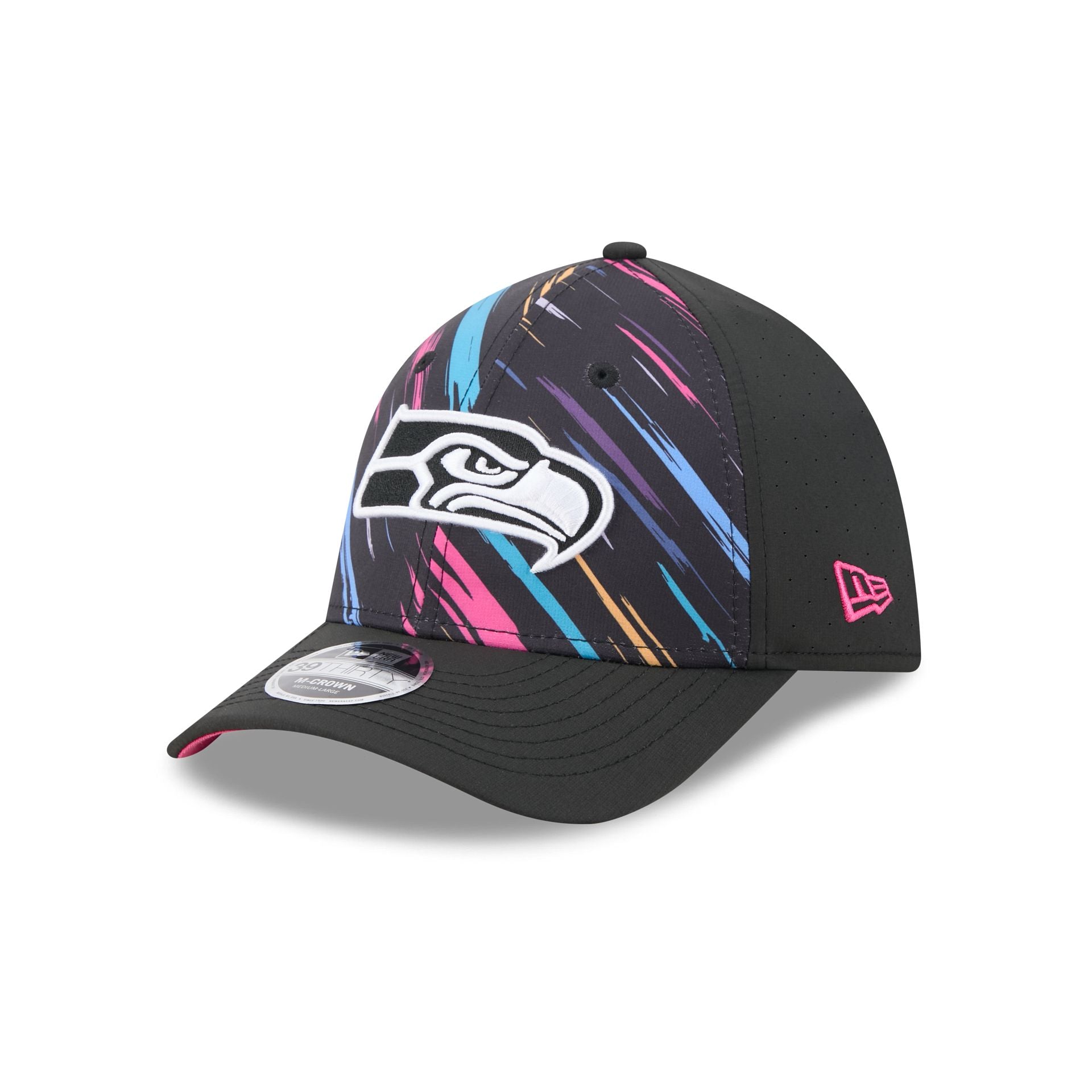 Seattle Seahawks 2026 Crucial Catch 39THIRTY M-Crown Stretch Fit Hat