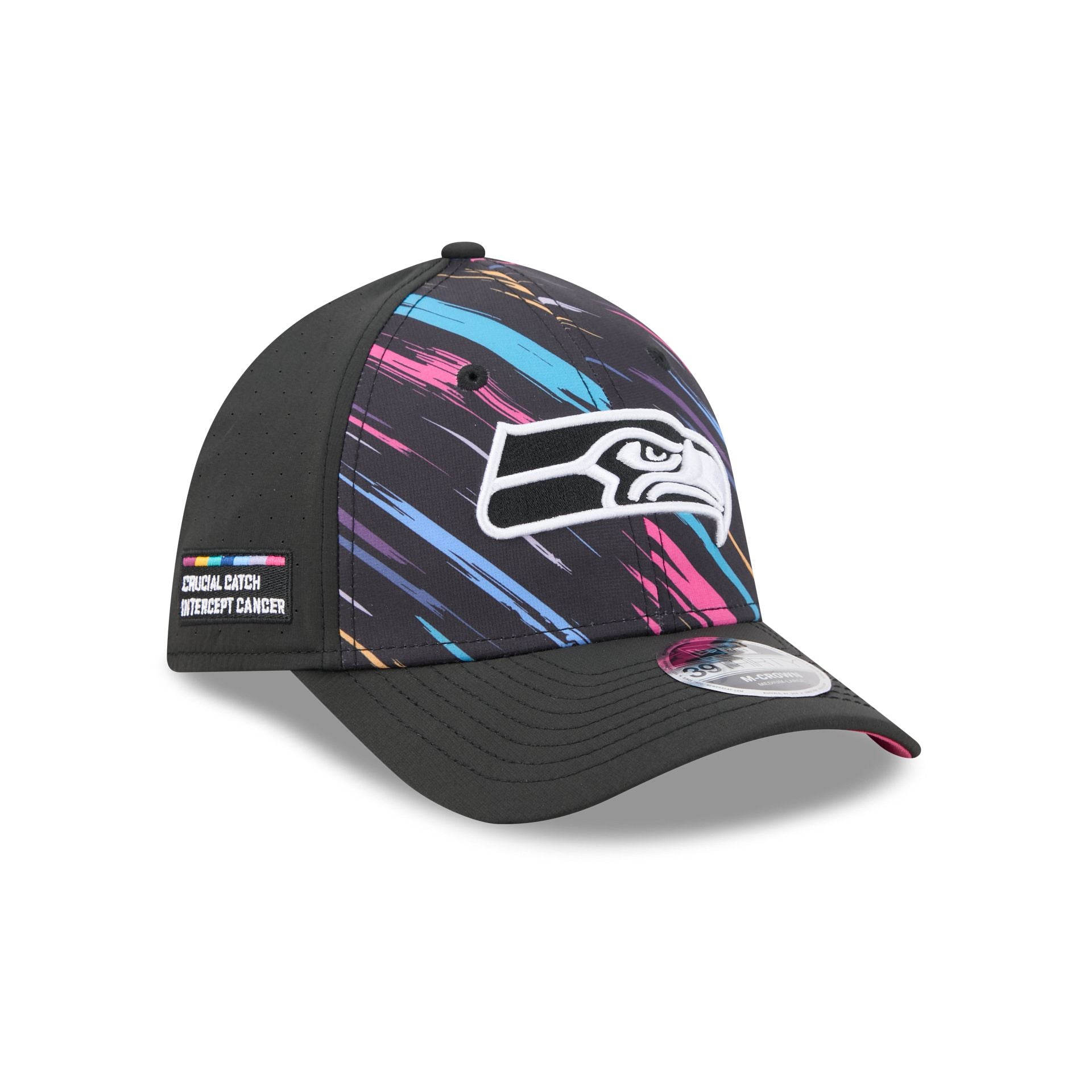 Seattle Seahawks 2026 Crucial Catch 39THIRTY M-Crown Stretch Fit Hat