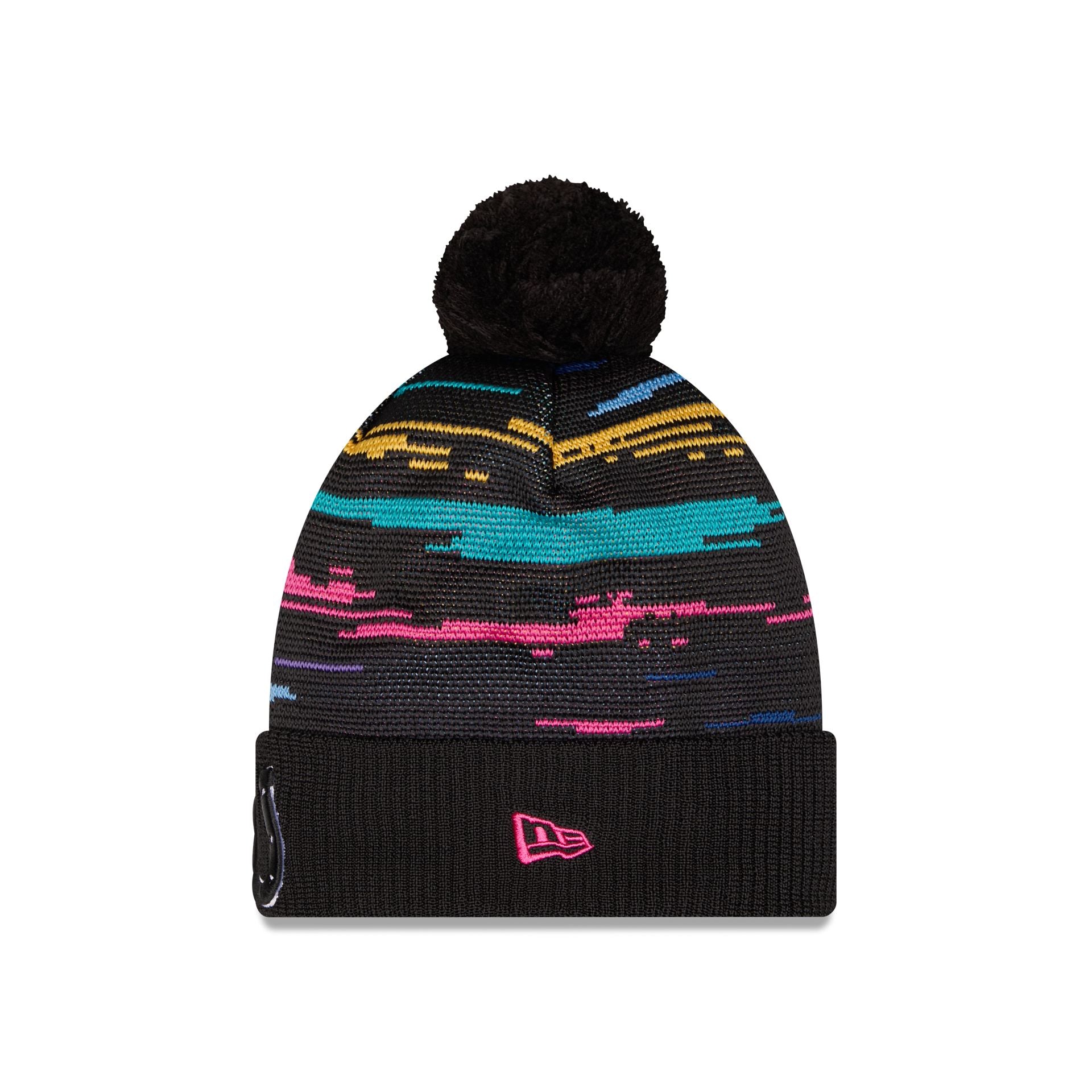 Indianapolis Colts 2026 Crucial Catch Pom Knit Hat