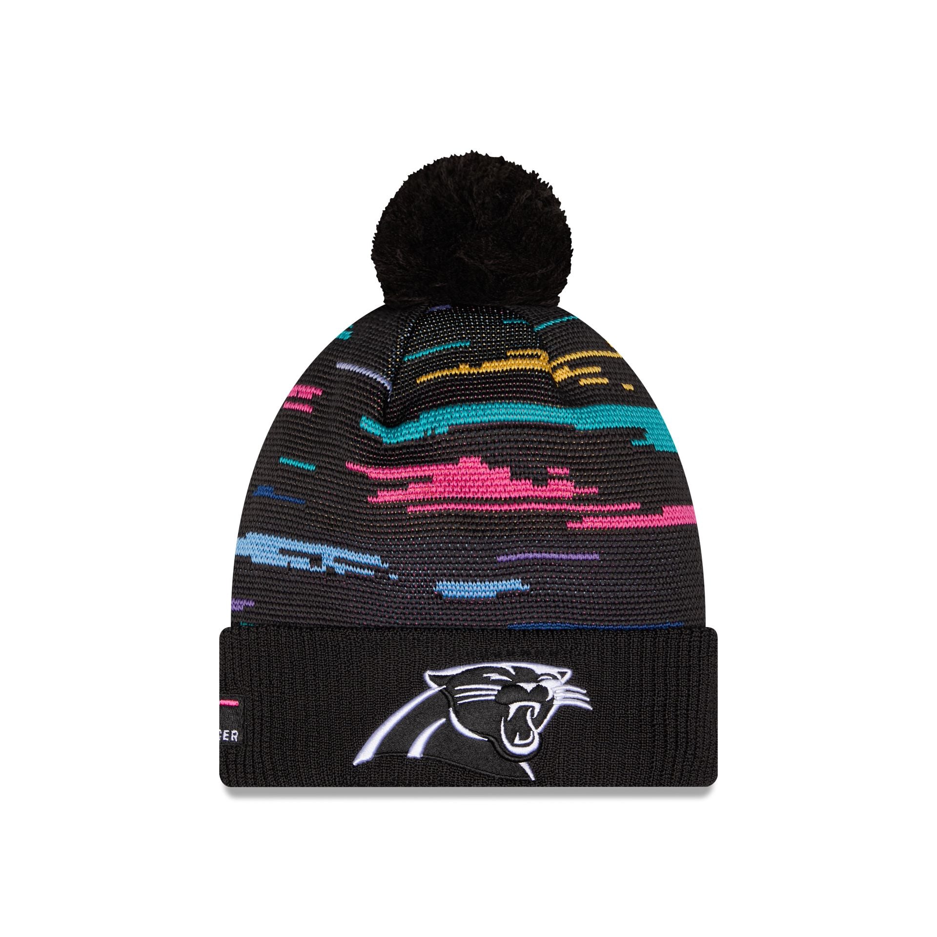 Carolina Panthers 2026 Crucial Catch Pom Knit Hat