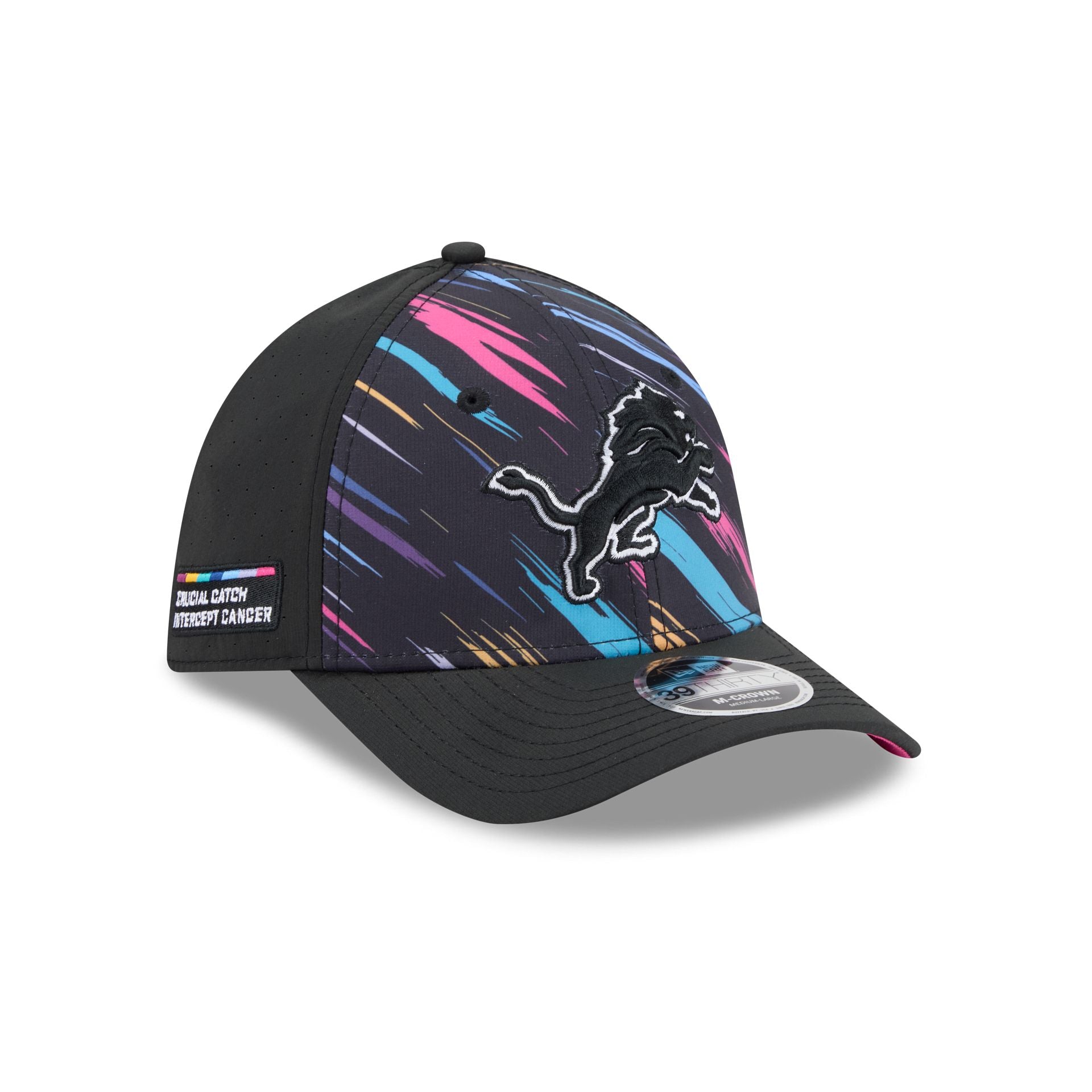 Detroit Lions 2026 Crucial Catch 39THIRTY M-Crown Stretch Fit Hat