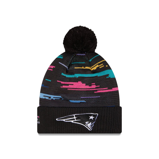 New England Patriots 2026 Crucial Catch Pom Knit Hat