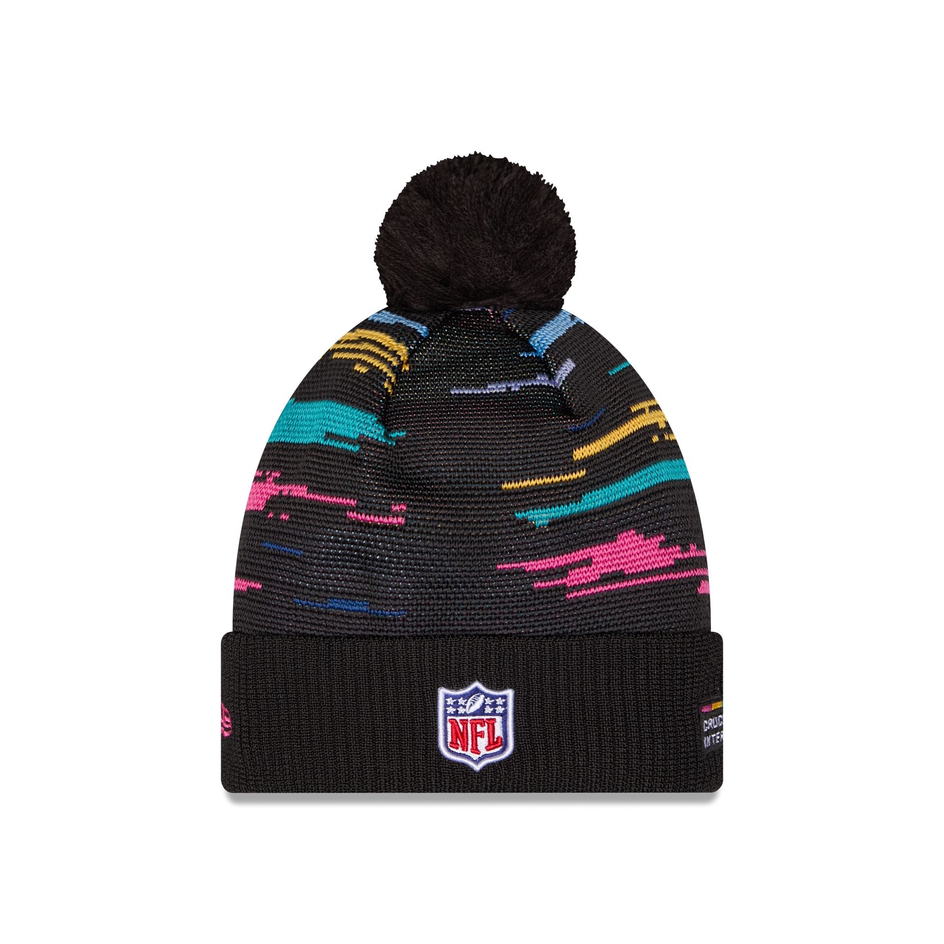 Los Angeles Chargers 2026 Crucial Catch Pom Knit Hat
