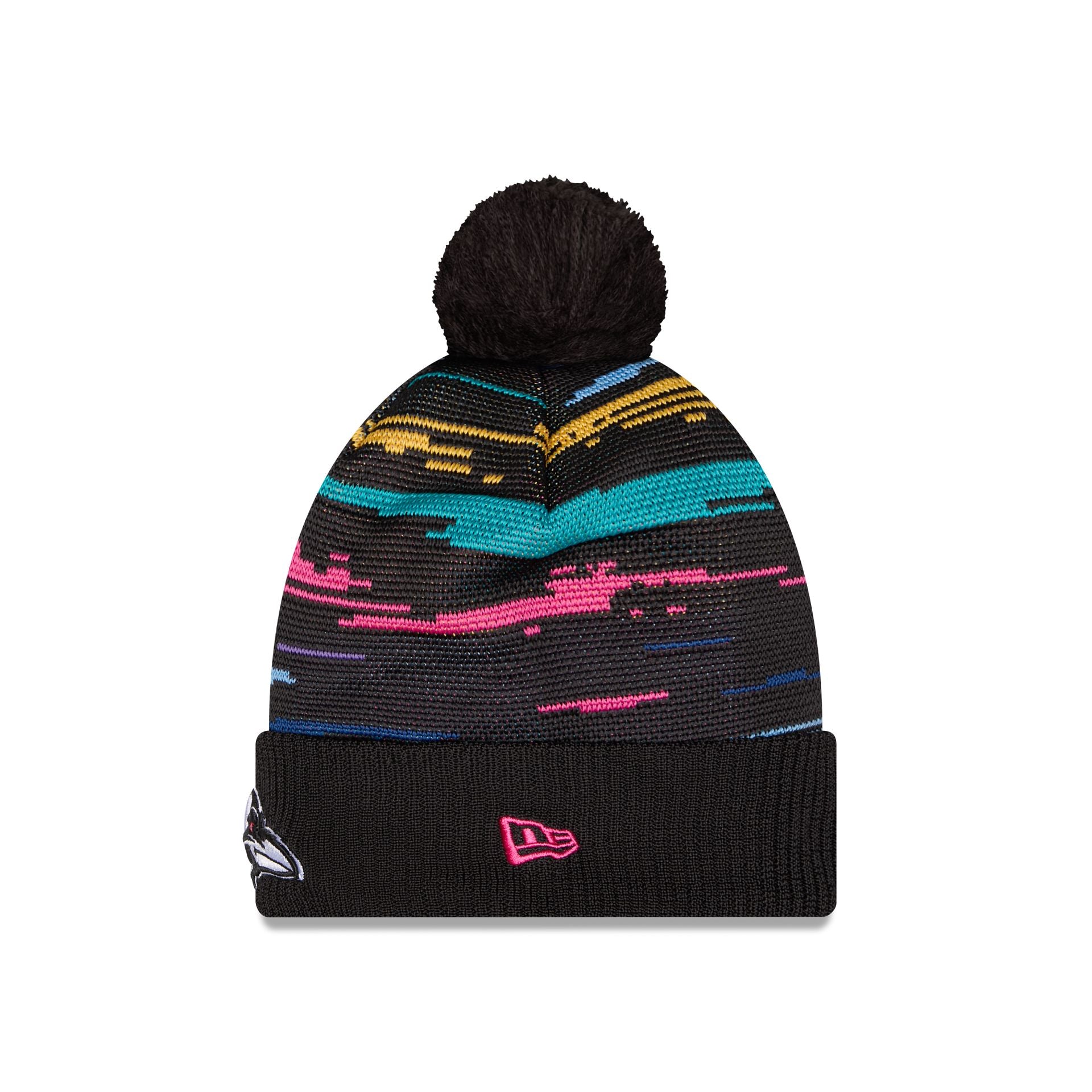 Baltimore Ravens 2026 Crucial Catch Pom Knit Hat