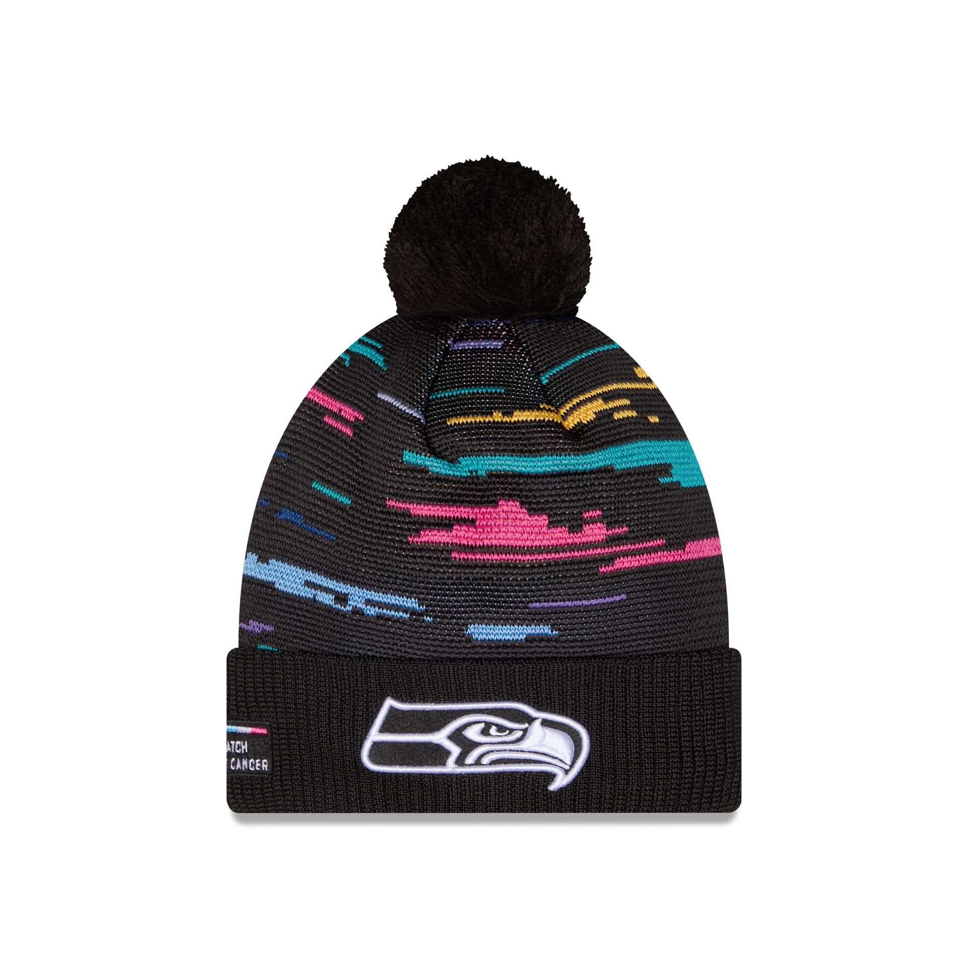 Seattle Seahawks 2026 Crucial Catch Pom Knit Hat