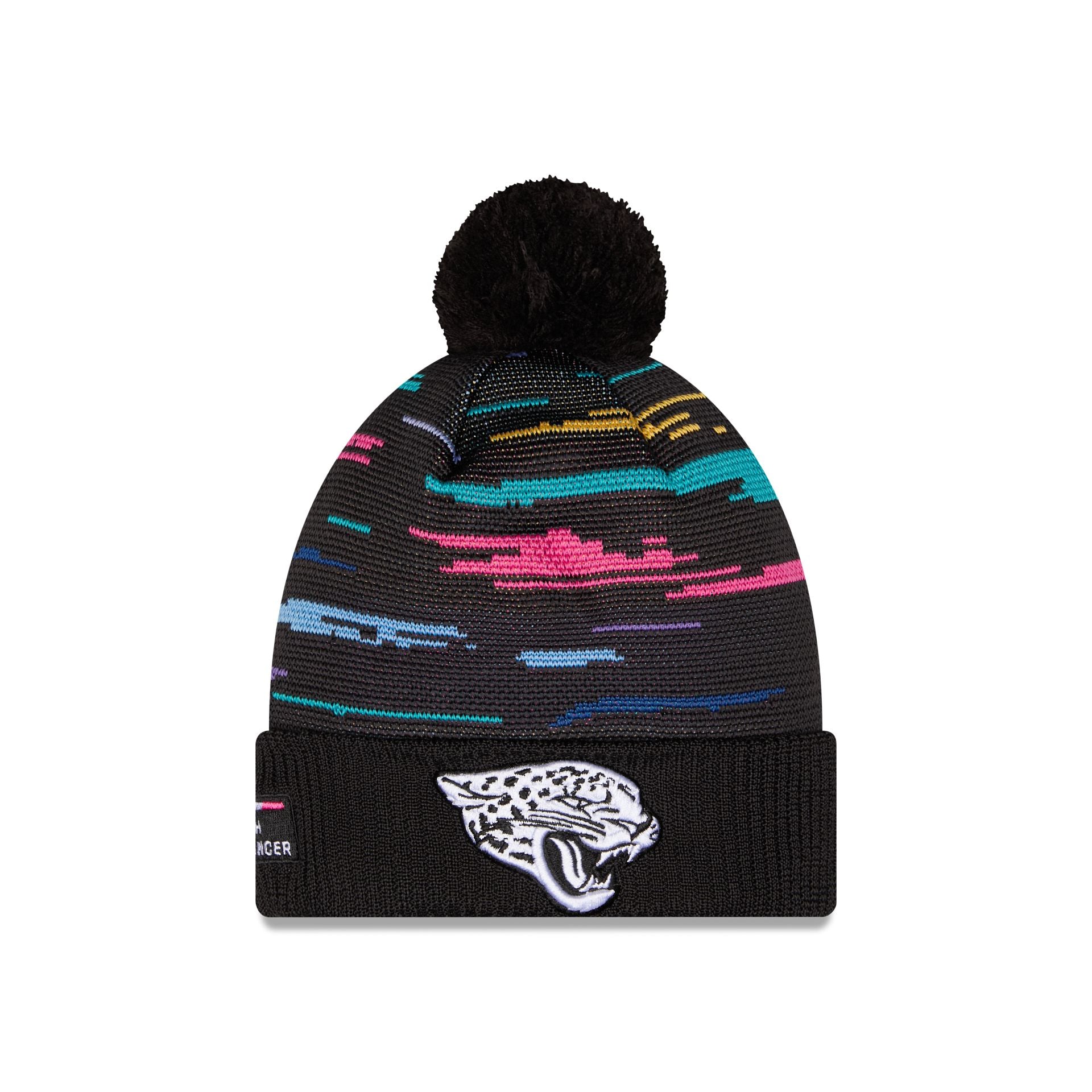 Jacksonville Jaguars 2026 Crucial Catch Pom Knit Hat