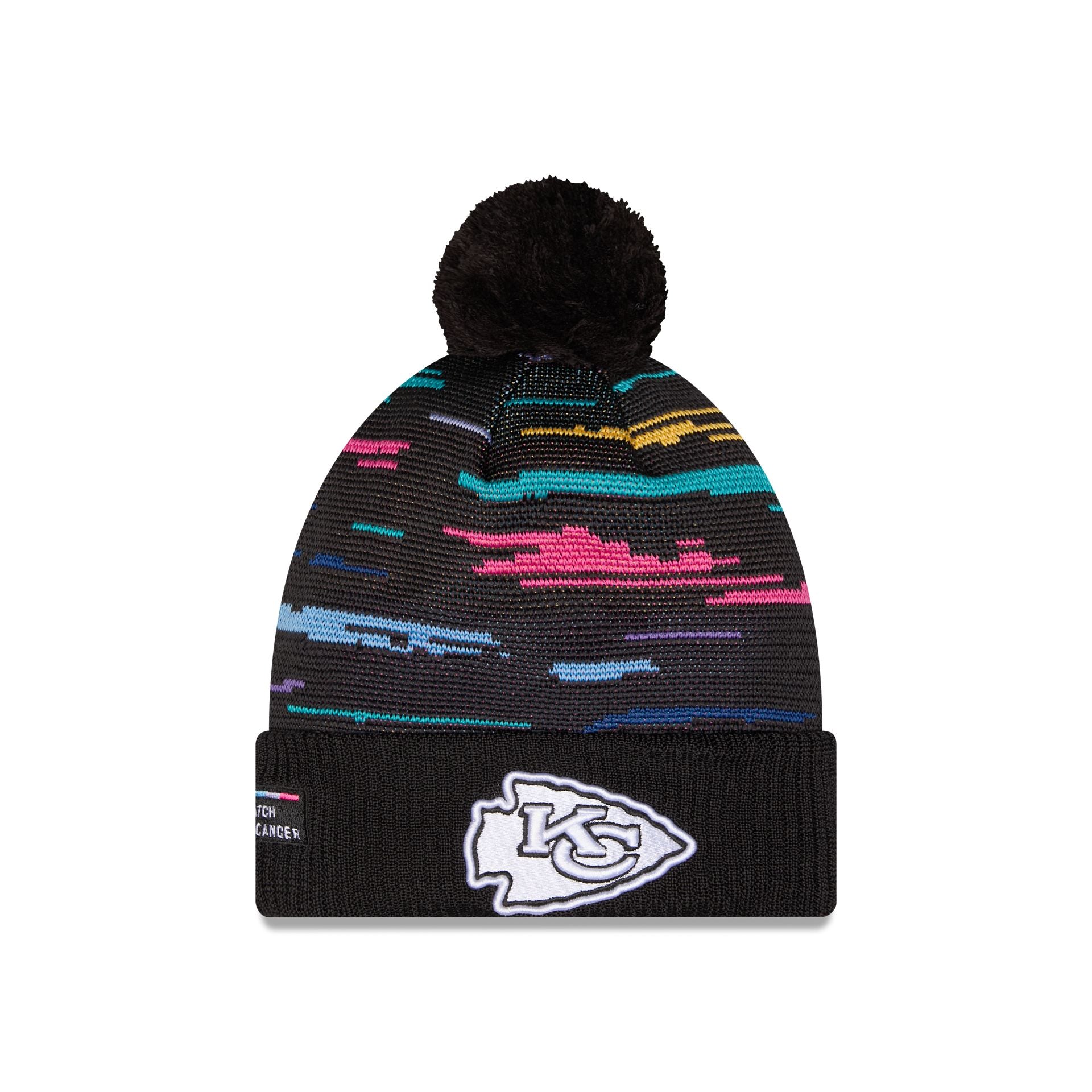 Kansas City Chiefs 2026 Crucial Catch Pom Knit Hat