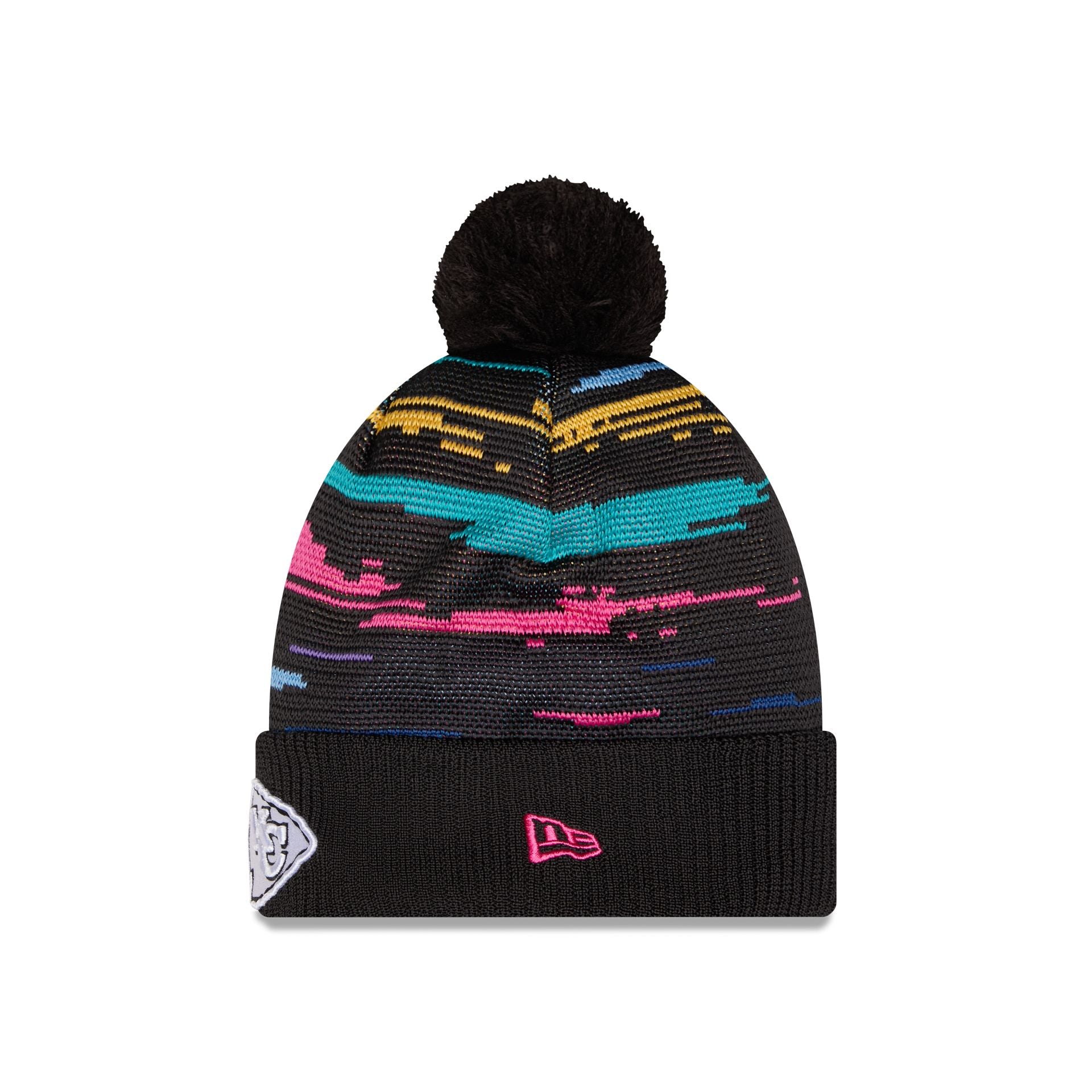 Kansas City Chiefs 2026 Crucial Catch Pom Knit Hat